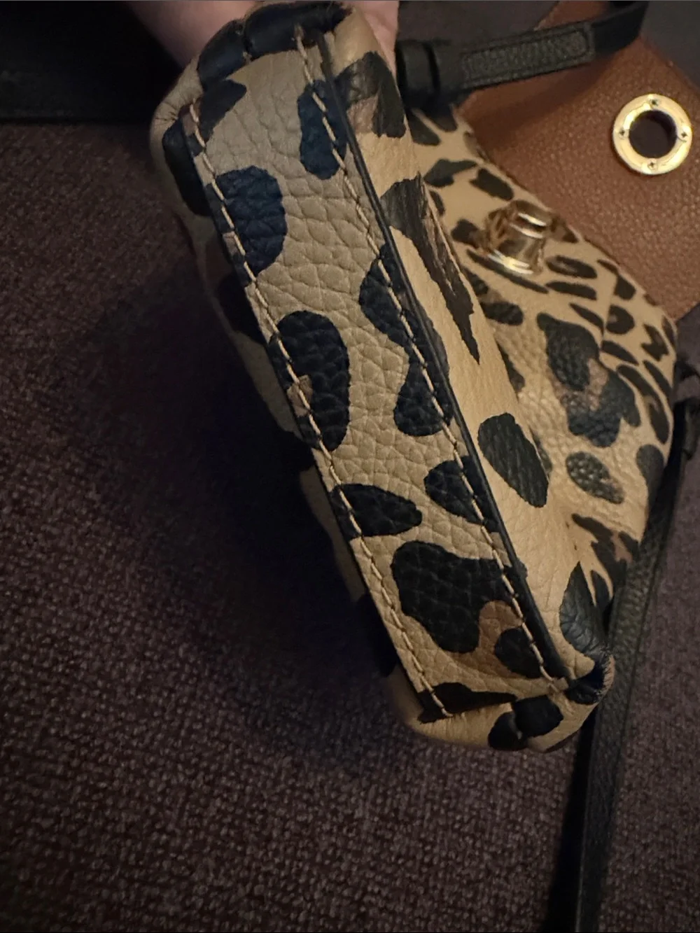 Cole Haan leather compact